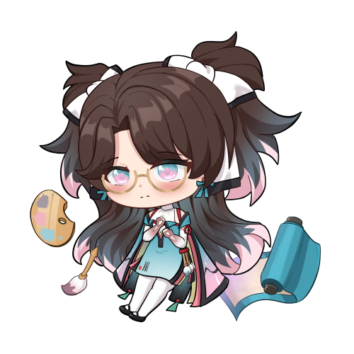 Chibi Fullbody Merchandise (Sticker or Charms) 10