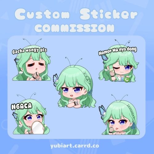 Chibi Sticker Halfbody Merchandise (Sticker or Charms) 1