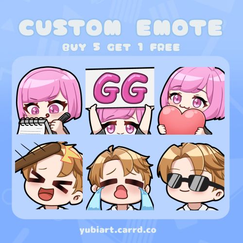 Custom Emotes for Twitch Youtube Discord 1