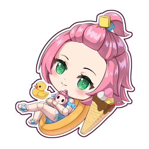 Chibi Fullbody Merchandise (Sticker or Charms) 11