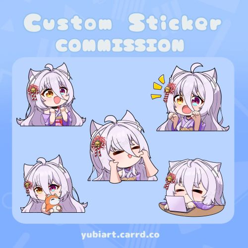 Chibi Sticker Halfbody Merchandise (Sticker or Charms) 2
