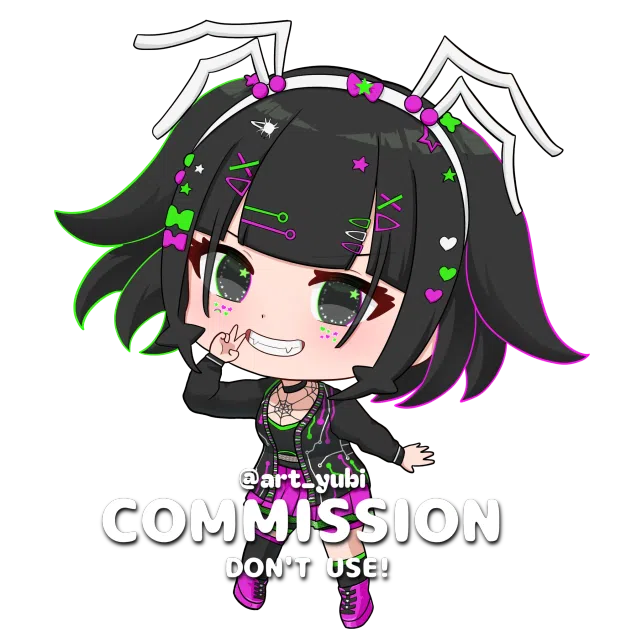 Cinders's Fullbody Chibi Can Be Use For Your Merch (Sticker or Charms)