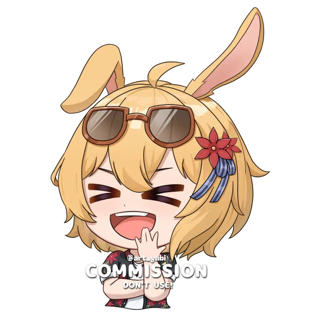 trurisky's Chibi Halfbody Merchandise (Sticker or Charms)