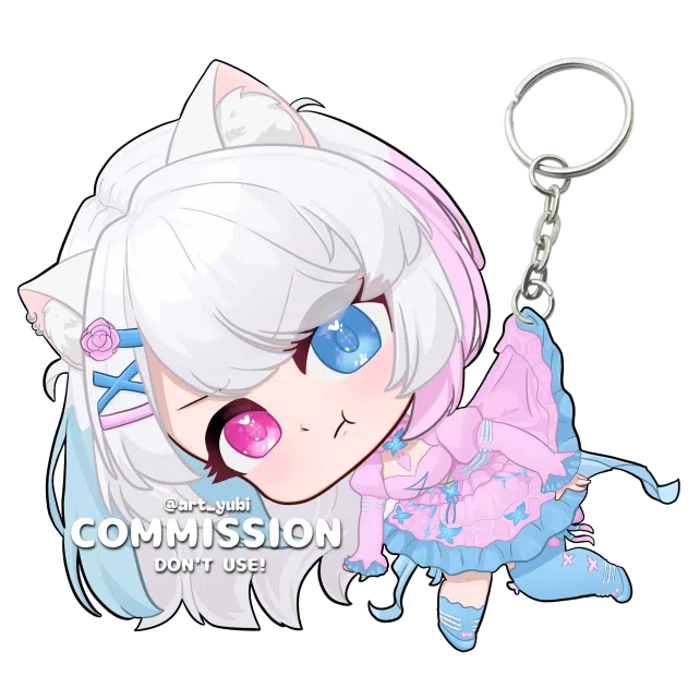 Fullbody chibi keychain design